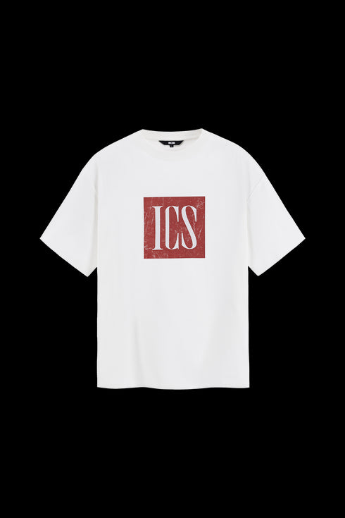 Contrast Color Logo Letter Cool Short Sleeve T-shirt